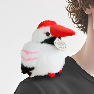 Vendite calde nuovo Design a spalla in piedi uccello pappagallo pellicano tucano allodola peluche giocattolo di peluche regalo per bambini - Product Image 6