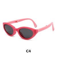 Lunettes de soleil pour enfants, mode, protection UV, pare-soleil, polarisées, pour garçons et filles, en silicone, œil de chat, monture complète
