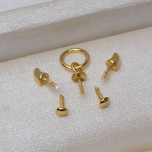 S925 Silver Ox Head <b>Bead</b> Pendant Baroque Pearl Necklace with Hollow Base New 3189 DIY <b>Craft</b> Jewelry Findings & Components - Product Image 3