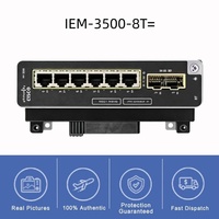 Module d'extension en cuivre Cisco Switch Catalyst IEM-3500-8T= 8 ports 1000BASE-T, extensible jusqu'à 19 ports au total, alimentation 6W, rail DIN