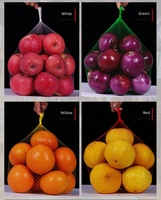 Sacs en filet respirants en PP rouge pour fruits et légumes, multicolores, pour le stockage d'oignons, de pommes de terre et d'agrumes, avec logo personnalisé, vente en gros