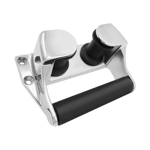 Guide-câble universel en acier inoxydable 316 poli, pivotant pour commande marine de bateau - Product Image 1
