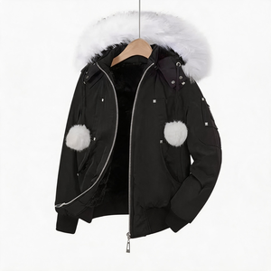 <span class=keywords><strong>Giacca</strong></span> Invernale da <span class=keywords><strong>Donna</strong></span> Personalizzabile con Cappuccio, Trapuntata e Antivento in <span class=keywords><strong>Tweed</strong></span>, Logo Personalizzato, Asciugatura Rapida, Guscio in Nylon e Fodera in Cotone - Product Image 3
