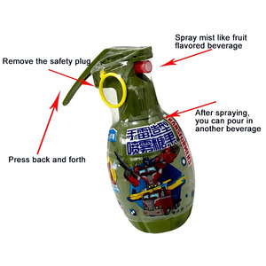 Caramelos Líquidos al Por Mayor con Sabor a Fruta, Caramelos en Aerosol con Forma de <span class=keywords><strong>Granada</strong></span> de Colores Ácidos - Product Image 3