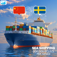 Meilleur prix transitaire, fret maritime rapide FCL/LCL + agent d'expédition express de Chine vers la Suède, services logistiques