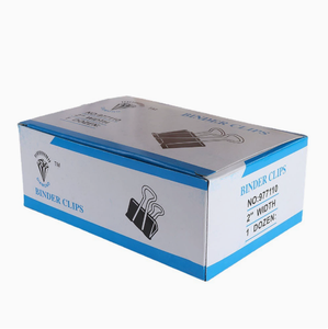 Clip Fermacarte in Metallo Nero da 15mm con Coda Lunga, Forniture per Ufficio Personalizzate in Offerta - Product Image 2
