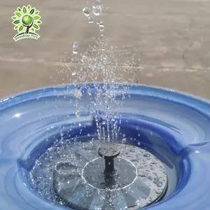 مضخة نافورة مياه محمولة للطيور تستخدم في الاستحمام تعمل بالطاقة الشمسية وتُصنع حسب الطلب من مورد في الصين لبحيرة ومنظر طبيعي