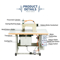 Machine à coudre semi-automatique à ultrasons Hanshu avec moteur pour usage domestique, découpe et perforation de nappes et rideaux