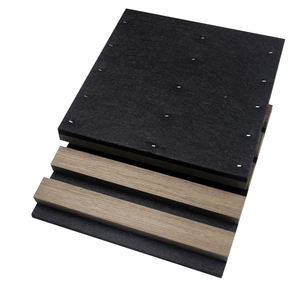 Panneaux acoustiques muraux en fibre de polyester avec surface en bois de chêne naturel rustique HJ, absorption acoustique hautement efficace - Product Image 2