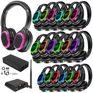 Auriculares Inalámbricos de Alta Fidelidad RF998B para Discoteca Silenciosa, Sistema de Sonido HI-FI Estéreo para Eventos Silenciosos, Conferencias, Cine - Product Image 1