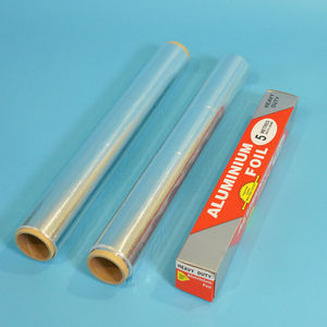 Rouleau de papier aluminium jumbo de 15 m d'épaisseur, spatule <span class=keywords><strong>en</strong></span> <span class=keywords><strong>silicone</strong></span> gratuite <span class=keywords><strong>pour</strong></span> <span class=keywords><strong>four</strong></span>/friteuse à air, qualité alimentaire et durable - Product Image 4