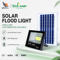 Projecteurs solaires LED étanches IP67 200W/300W, batterie au lithium, corps en ABS, télécommande, 36000 lumens pour l'éclairage routier extérieur