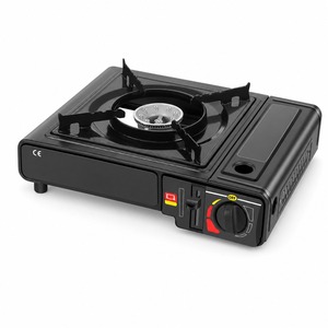 Estufa de Gas Portátil de un Solo Quemador, 2.9kW, Resistente al Viento, Cuerpo de Acero, Butano, para Camping, Picnic, Hot Pot - Product Image 1