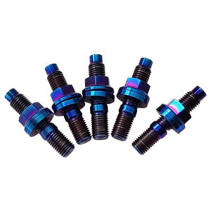 Pernos de Titanio GR5 M10*1.25*50mm, Kits de Pernos para Colector de Escape <span class=keywords><strong>con</strong></span> Arandelas, Tuercas Hexagonales <span class=keywords><strong>con</strong></span> Brida, <span class=keywords><strong>Precio</strong></span> de Fábrica, Pernos para Ruedas de Automóvil - Product Image 6