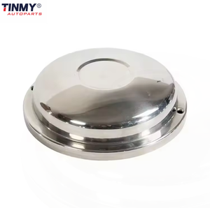 <span class=keywords><strong>Tapacubos</strong></span> cromados redondos con perno de 165mm directo de fábrica personalizado, <span class=keywords><strong>tapacubos</strong></span> de acero inoxidable pulido con espejo, simulador de rueda de <span class=keywords><strong>17</strong></span>" - Product Image 2