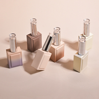Flacon en verre vide personnalisé pour vernis à ongles UV avec bouchon à pinceau, OEM, vente en gros, sérigraphie, capacité 10 ml