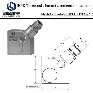 <span class=keywords><strong>Sensor</strong></span> de Aceleración Piezoeléctrico de 3 Ejes KTSENSOR IEPE, <span class=keywords><strong>Sensor</strong></span> de Vibración, Transductor de Tres Ejes <span class=keywords><strong>ICP</strong></span>, Medición de Impactos - Product Image 4