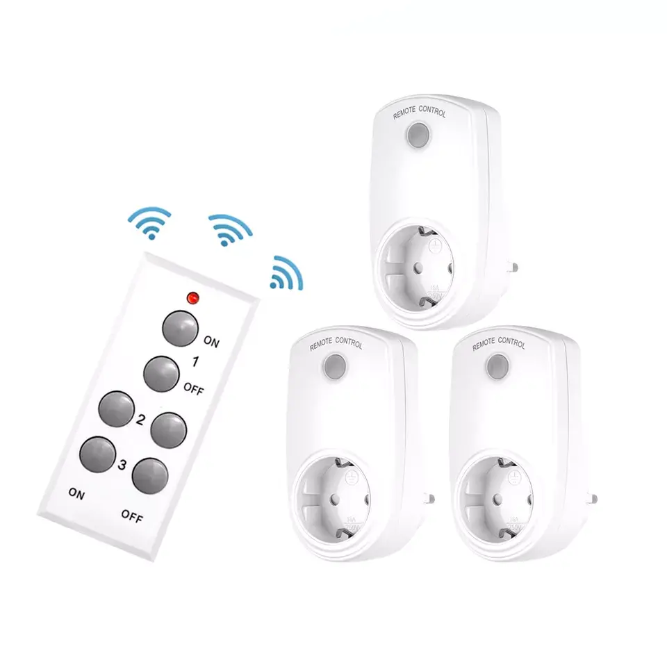 ES9939G 10A digital Programmable Wireless Remote Controlling Wall Smart electric socket set switching power supply