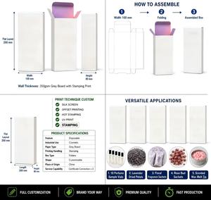 Scatola Pieghevole in Cartone Bianco Riciclabile 350gsm con Logo Personalizzato per Confezioni di Cosmetici e Profumi, Fornitore all'Ingrosso Esperto - Product Image 2