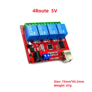 Interruptor de Control de Relé USB 5V 12V 24V, Controlador Inteligente Programable con Circuitos Integrados para Hogar Inteligente, Conmutable por PC de 1/2/4/8 Canales - Product Image 5