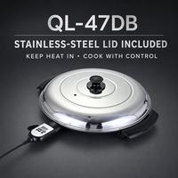 Grill professionnel double tête Mogogo pour la préparation de l'injera, prise UK 220V, chaleur uniforme, machine à crêpes, pita, saj, pain plat pour l'injera et le mogogo