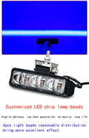 Chariot élévateur led lumière de sécurité faisceau de ligne d'avertissement piétonnier zone rouge 12-80V lumière d'arc de point de point bleu pour dépôt d'entrepôt de chariot élévateur