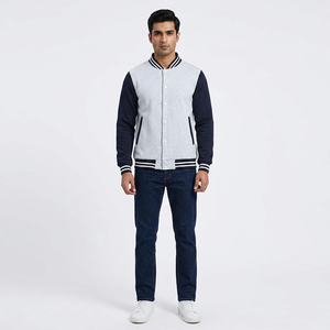 Nouvelles vestes universitaires d'hiver 100 % coton, disponibles en différentes couleurs et tailles, avec col montant et position du logo sur le devant, faible MOQ - Product Image 1