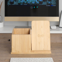 Les usines vendent en gros un must pour la vie porte-stylo détachable + support de charge sans fil + produit en bois 3-en-1, pratique et élégant