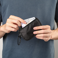 Clip de blocage RFID pochette de rangement RFID bloquant la ceinture d'argent pochette de voyage carte de crédit, ID, pour femmes et hommes