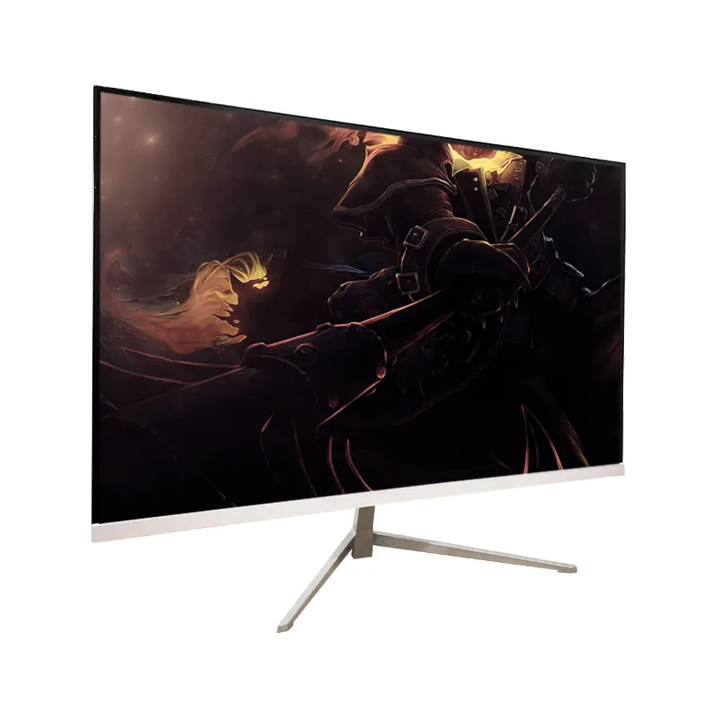 Layar Monitor Pc, lebar 144hz Dp 2k 144hz Led kurva 27 Gaming 2k tipis Lcd inci 238 Pc layar Led 27 inci 165hz untuk Pc Monitor layar