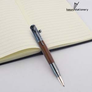 Stylo à bille en forme de balle à mécanisme à ressort, design fusil, avec logo personnalisé, idéal pour cadeau d'affaires - Vente chaude - Product Image 2