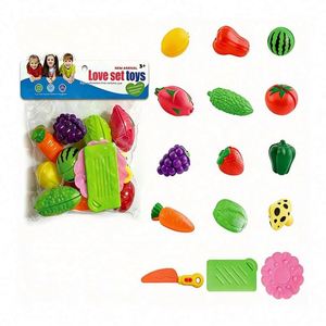<b>Play</b> <b>Kitchen</b> Toy Food Set <b>Plastic</b> 12+ Years Kids Pretend Cooking Cutting Fruit Vegetable Role <b>Play</b> Educational Learning Activity - Product Image 4