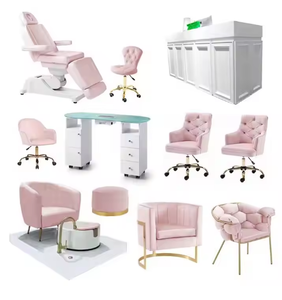 Luxury Hair Salon Furniture Set Equipment Black Gold White Gold Beauty Barber Shampoo Manicure Chair and <b>Mirror</b> Set for Sale - Product Image 4