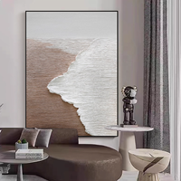 Paysage marin fait à la main Texture épaisse peinture à l'huile moderne abstraite fond de salon peinture décorative décor à la maison Art