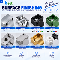 Pièces décoratives métalliques usinées CNC sur mesure OEM, haute précision, anodisées or, ornement architectural