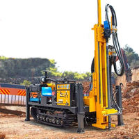Foreuse hydraulique sur chenilles pour puits d'eau de 500 m pour forage de puits agricoles