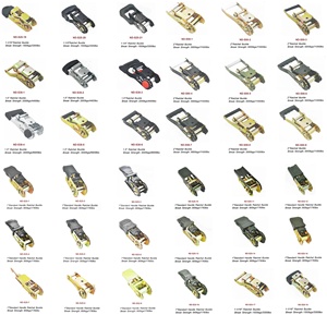 2 Zoll 50mm 1500kg-3000kg LC Ratschengurte Hochbelastbare Polyester-Ladungssicherungsgurte mit J-Haken - Product Image 6