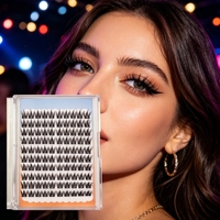 Cils de style elfe, créant un maquillage des yeux parfait et exquis. Lash Factory : Vente en gros avec personnalisation disponible.