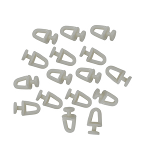 Tendina per finestra pendente ganci per tenda in plastica rulli per tendina bianca - Product Image 4