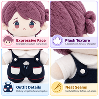 Poupée en peluche Kpop personnalisée CE CPC, poupée en coton rembourrée personnalisée 20cm, votre propre design, fabrication OEM ODM, vente en gros