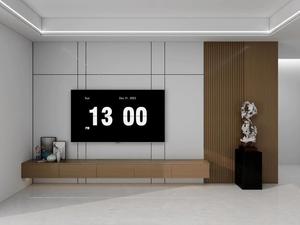 Set di Mobili per Soggiorno di Design Moderno e Lussuoso, Unità a Parete in Legno MDF Melaminico, Mobile TV <span class=keywords><strong>Sospeso</strong></span> con Console e Armadietto - Product Image 5