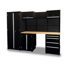 Caja de herramientas de taller grande extraíble básica PHIXWELL, banco de trabajo combinado, armario de herramientas de almacenamiento de garaje con tablero de mesa de madera - Product Image 3