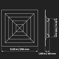 Grille de ventilation en plastique ABS pour ventilateur d'extraction de salle de bain et climatiseur