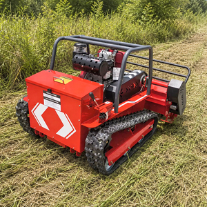 Meilleures ventes CE EPA Tondeuse à fléaux sur chenilles télécommandée pour exploitation agricole et verger, tout-terrain, puissante machine de coupe d'herbe - Product Image 3