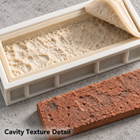 Moule en résine Tietuo + noyau en élastomère PU effet brique C257-G3, moulage décoratif, fabricant sur mesure, emballage personnalisé