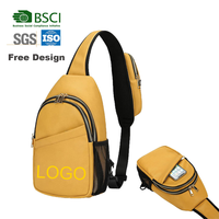 Sac de Poitrine Antivol en Nylon Imperméable avec Bandoulière Réglable Personnalisable – Style Décontracté et Professionnel, Grande Capacité, Haute Qualité et Durable