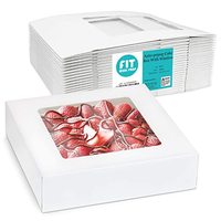 Boîte transparente à fenêtre, pour conserver les fruits, légumes, présentoir de bonbons, emballage de fraise recouvert de chocolat, vente en gros, pièces