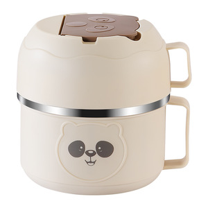 Cartoon Bear Lunch <b>Box</b> 304 Stainless Steel Insulated Portable For Office Workers Bento Breakfast Bowl Instant <b>Noodle</b> Container - Product Image 1