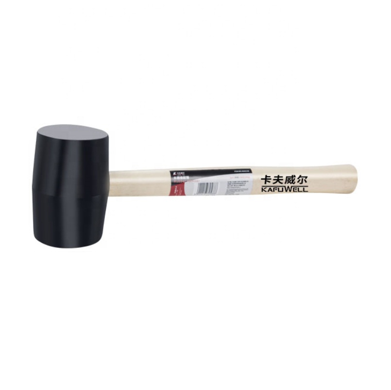 Черный резиновый молоток cafuwell, безмраморный молоток с деревянной ручкой