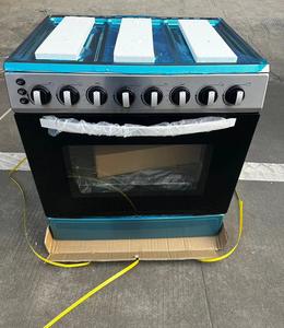 Cuisinière électrique et à <span class=keywords><strong>gaz</strong></span> à 6 brûleurs avec <span class=keywords><strong>four</strong></span>, en acier inoxydable givré, autoportante, 120 L, rangées de brûleurs supérieures/inférieures - Product Image 3